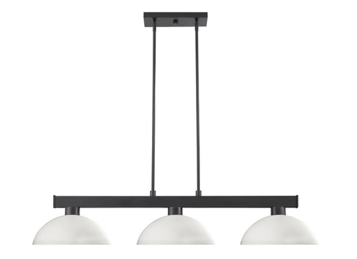 Cobalt 2 Light Flush Mount in Matte Black with Matte Opal Glass Shade