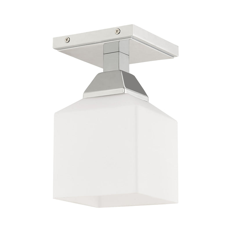 Aragon Petite Semi-Flush Mount in Polished Chrome
