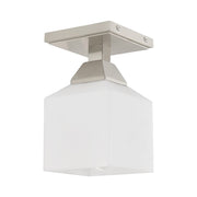Aragon Petite Semi-Flush Mount in Brushed Nickel