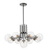 477-9MB-BN - Parsons 9-Light Chandelier in Matte Black & Brushed Nickel by Z-Lite Lighting