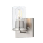 Lateral 1 Light Wall Sconce in Satin Nickel