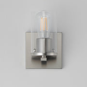 Lateral 1 Light Wall Sconce in Satin Nickel