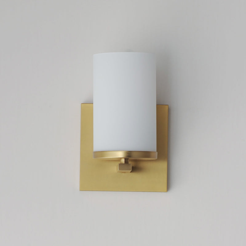 Lateral 1 Light Wall Sconce in Satin Brass
