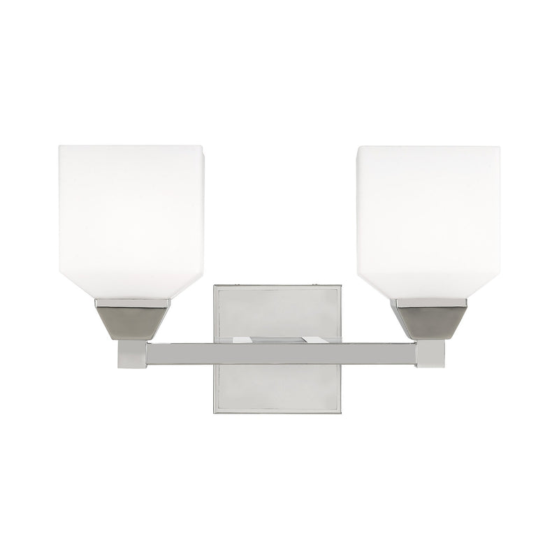 Aragon 2-Light Bath Vanity Light in Polished Chrome