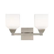Aragon 2-Light Bath Vanity Light in Brushed Nickel