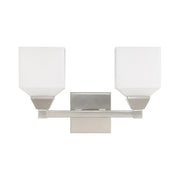 Aragon 2-Light Bath Vanity Light in Brushed Nickel