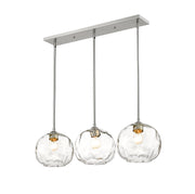 Chloe 3-Light Island in Brushed Nickel - Lamps Expo