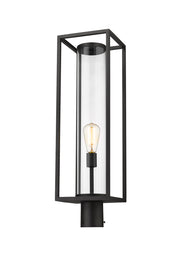 Dunbroch 1-Light Outdoor Post Mount in Black - Lamps Expo