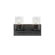 Lateral 2 Light Bath Vanity Light in Black
