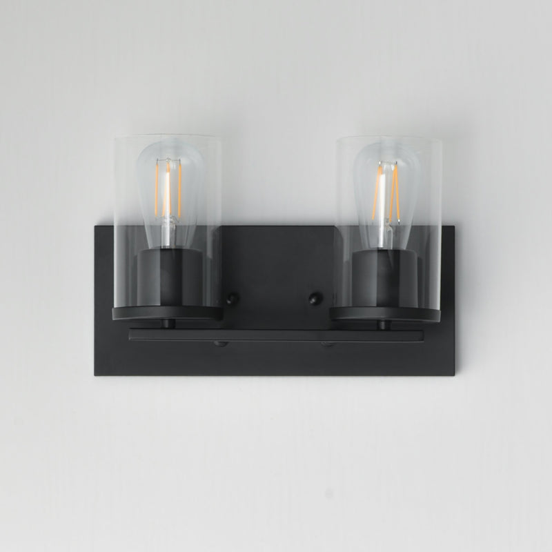 Lateral 2 Light Bath Vanity Light in Black