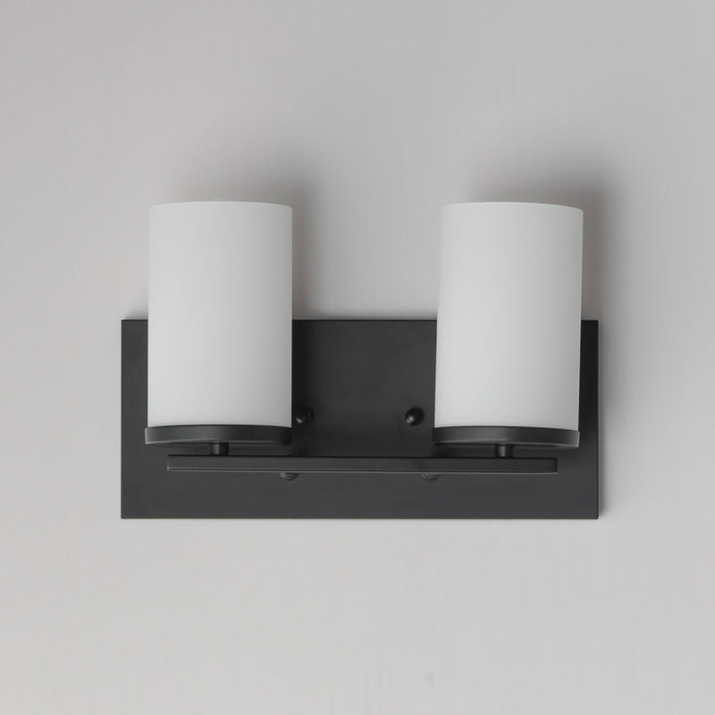 Lateral 2 Light Bath Vanity Light in Black