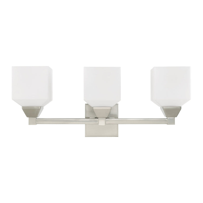 Aragon 3-Light Bath Vanity Light in Brushed Nickel