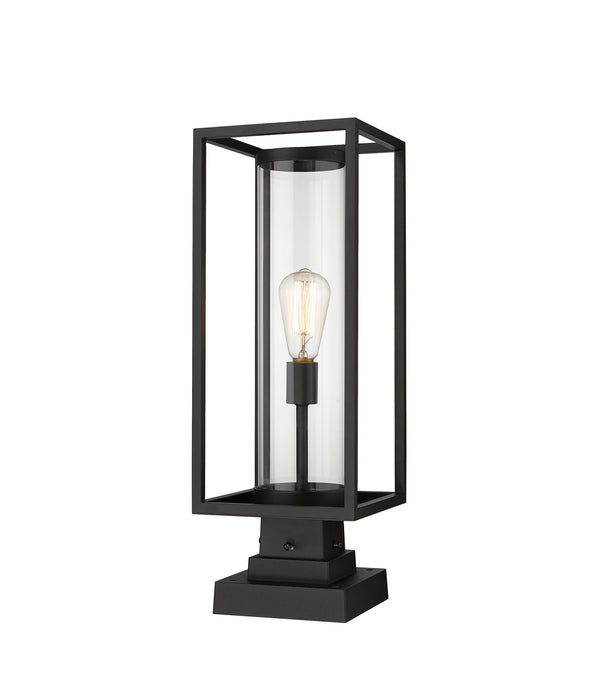 Dunbroch 1-Light Outdoor Pier Mount in Black - Lamps Expo