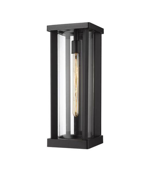Glenwood 1-Light Outdoor Wall Sconce in Black - Lamps Expo