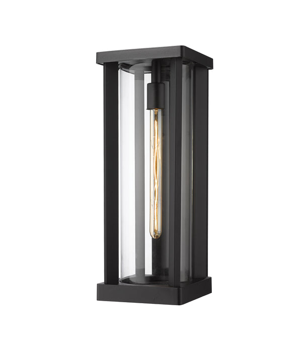 Glenwood 1-Light Outdoor Wall Sconce in Black - Lamps Expo