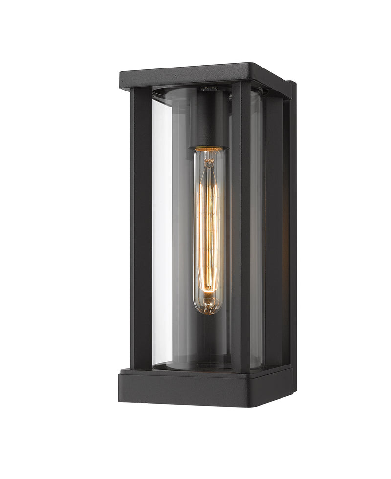 Glenwood 1-Light Outdoor Wall Sconce in Black - Lamps Expo