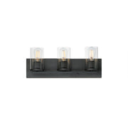 Lateral 3 Light Bath Vanity Light in Black
