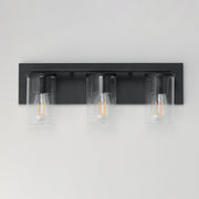 Lateral 3 Light Bath Vanity Light in Black