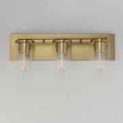 Lateral 3 Light Bath Vanity Light in Satin Brass