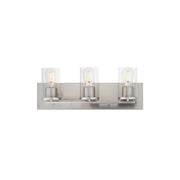 Lateral 3 Light Bath Vanity Light in Satin Nickel