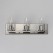 Lateral 3 Light Bath Vanity Light in Satin Nickel