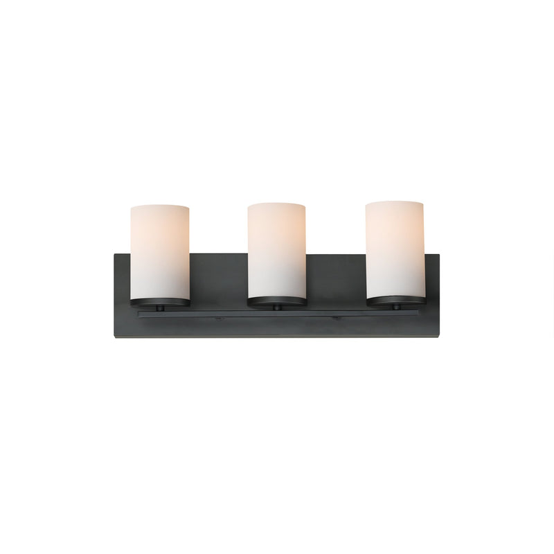 Lateral 3 Light Bath Vanity Light in Black