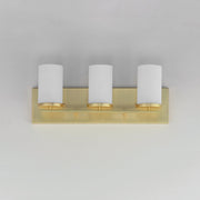 Lateral 3 Light Bath Vanity Light in Satin Brass