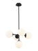 730-5MB - Midnetic 5-Light Pendant in Matte Black by Z-Lite Lighting