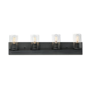 Lateral 4 Light Bath Vanity Light in Black