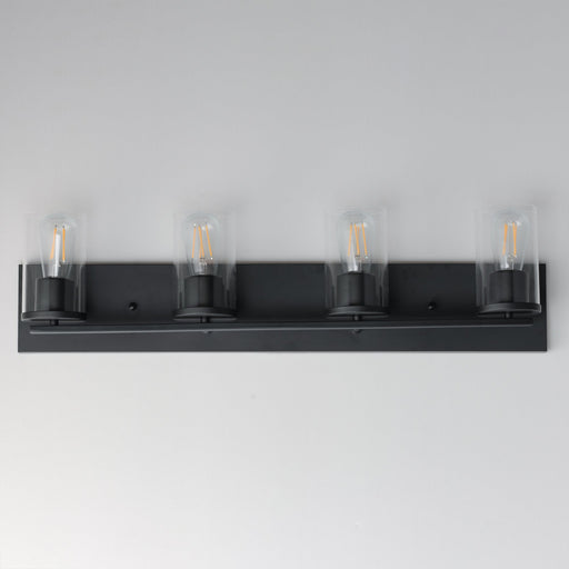 Lateral 4 Light Bath Vanity Light in Black