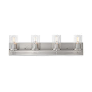 Lateral 4 Light Bath Vanity Light in Satin Nickel