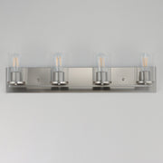 Lateral 4 Light Bath Vanity Light in Satin Nickel