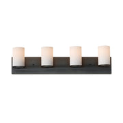 Lateral 4 Light Bath Vanity Light in Black