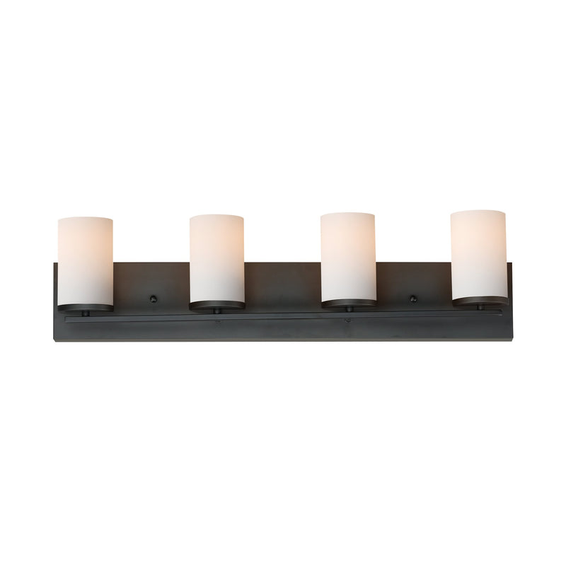 Lateral 4 Light Bath Vanity Light in Black