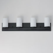 Lateral 4 Light Bath Vanity Light in Black