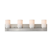 Lateral 4 Light Bath Vanity Light in Satin Nickel