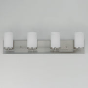 Lateral 4 Light Bath Vanity Light in Satin Nickel