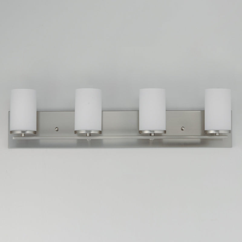 Lateral 4 Light Bath Vanity Light in Satin Nickel