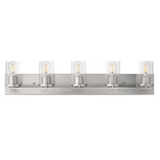 Lateral 5 Light Bath Vanity Light in Satin Nickel