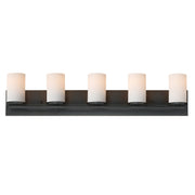 Lateral 5 Light Bath Vanity Light in Black