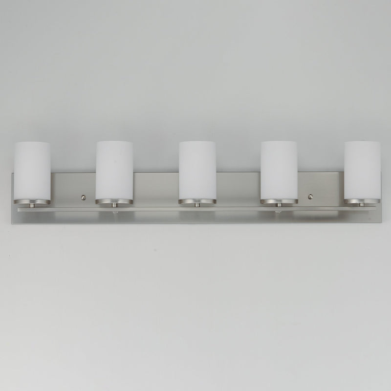 Lateral 5 Light Bath Vanity Light in Satin Nickel