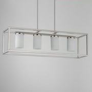 Lateral 4 Light Linear Pendant in Satin Nickel