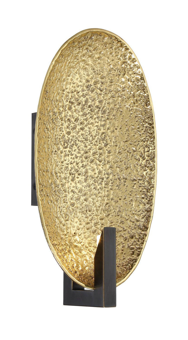 Daric LED Wall Sconce in Polished Brass with Bronze