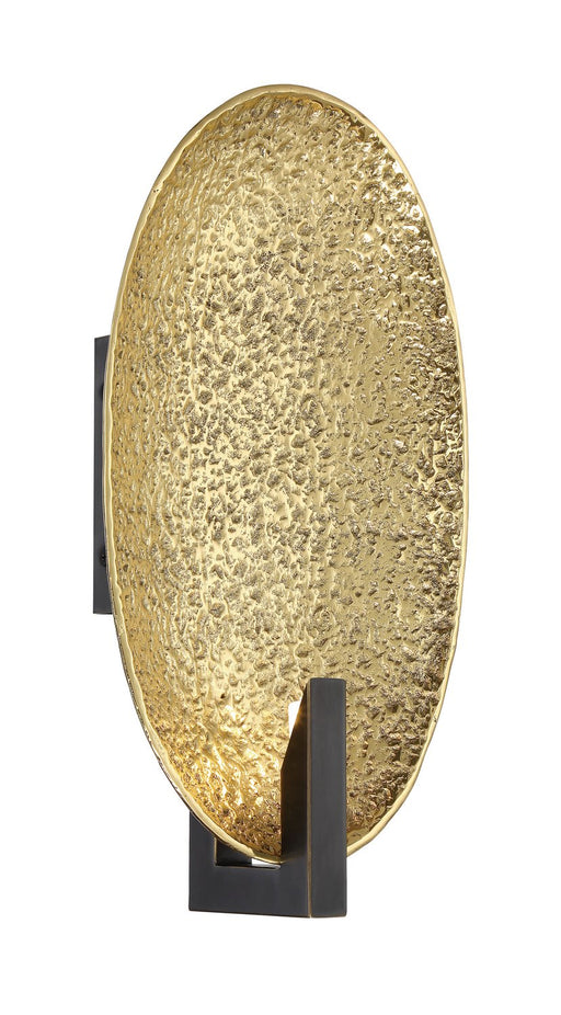 Daric LED Wall Sconce in Polished Brass with Bronze