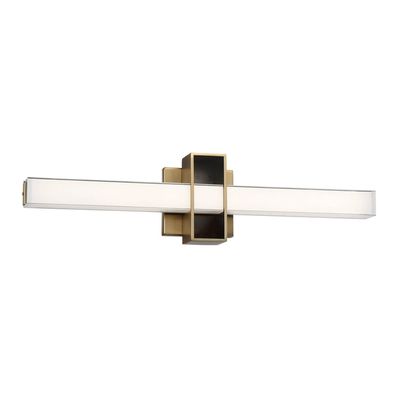 Major 24" Bath Vanity Light in Aged Brass