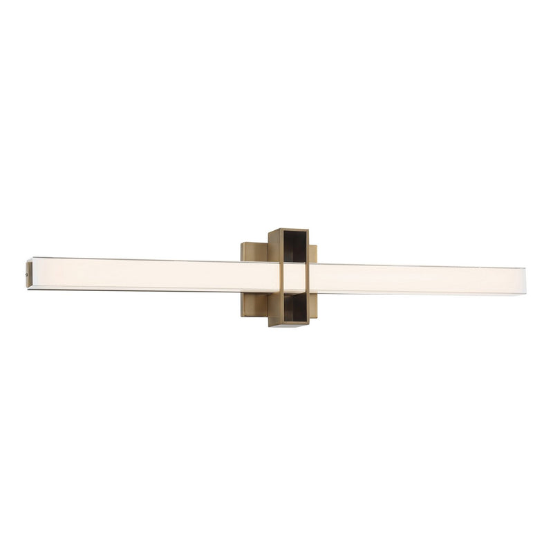 Major 32" Bath Vanity Light in Aged Brass