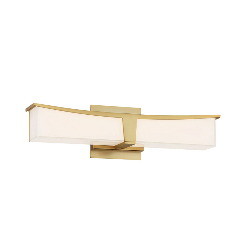 Plane 18" LED Bath Vanity Light in Honey Gold