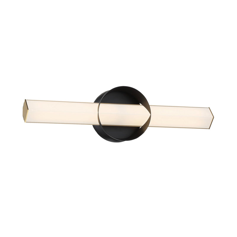 Inner Circle LED Wall Sconce in Coal Black