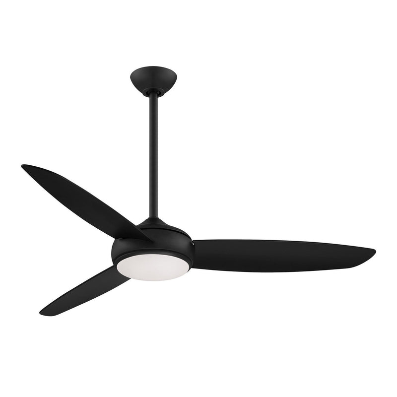 Concept IV 54" Outdoor LED Ceiling Fan in Coal