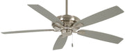 Watt 60" Ceiling Fan in Brushed Nickel / Savannah Gray